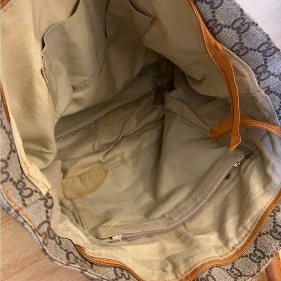 Elegant Brown and Tan Tote Bag - Picture 9 of 14